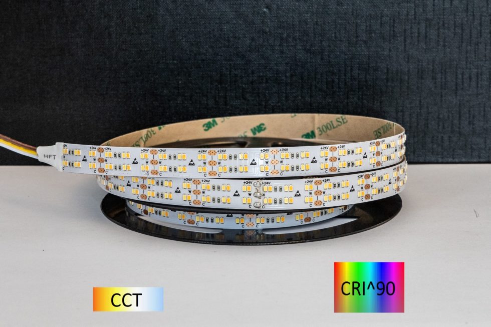 CCT-Nauha 38,4W/m CRI^90 24V 3300lm/m IP20